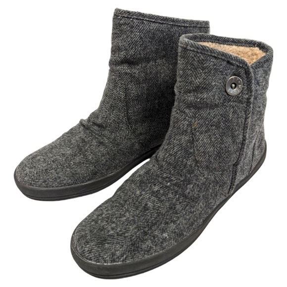 Blowfish Grey Faux Fur Lined Booties - Picture 1 of 10